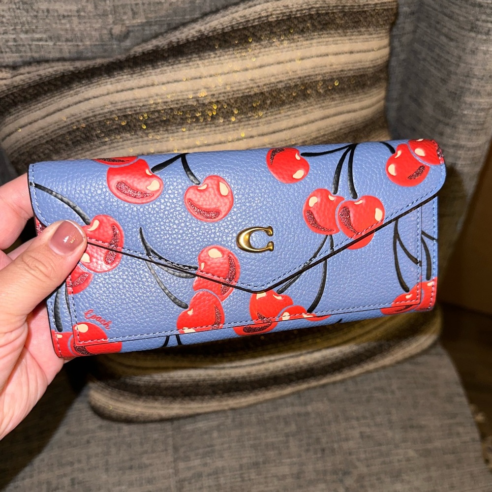 Cherry Blue Coach Wallet